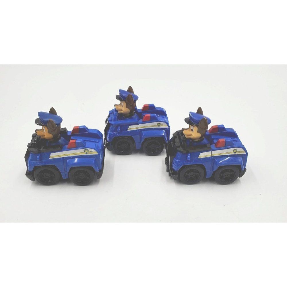 Spin Master Paw Patrol Racers Chase Figure Car Lot Of 3